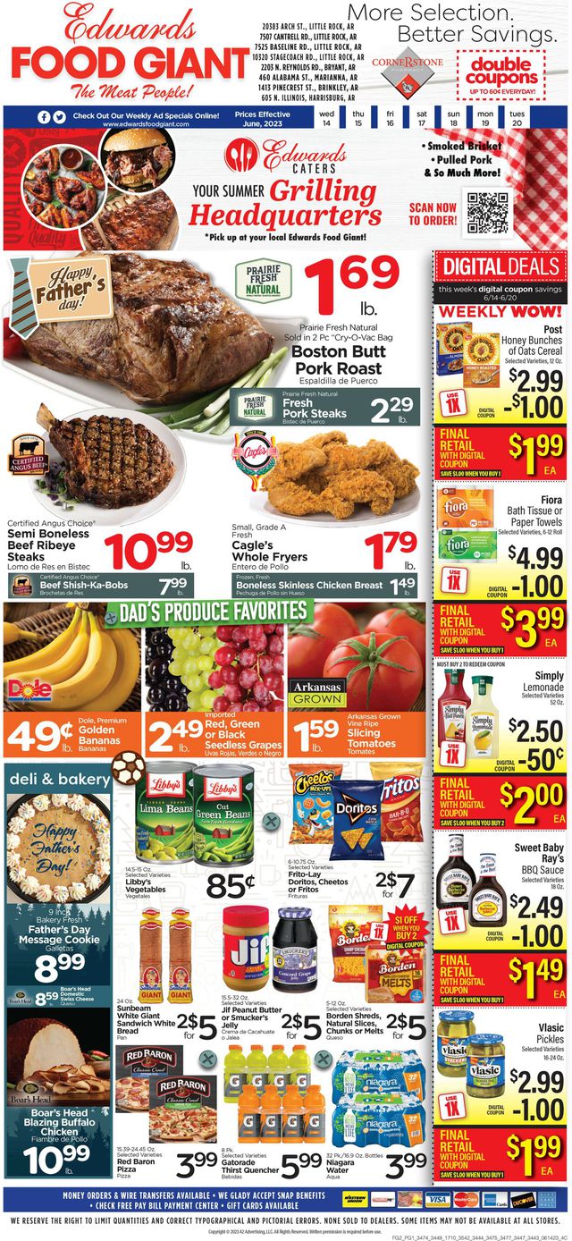 Edwards Food Giant Ad from 06/14/2023