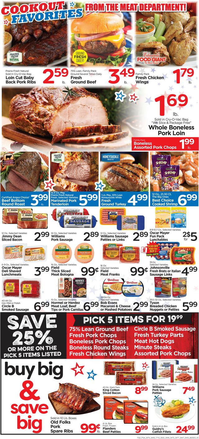 Edwards Food Giant Ad from 06/28/2023