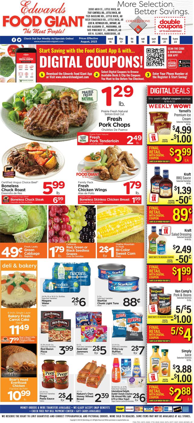 Edwards Food Giant Ad from 08/16/2023