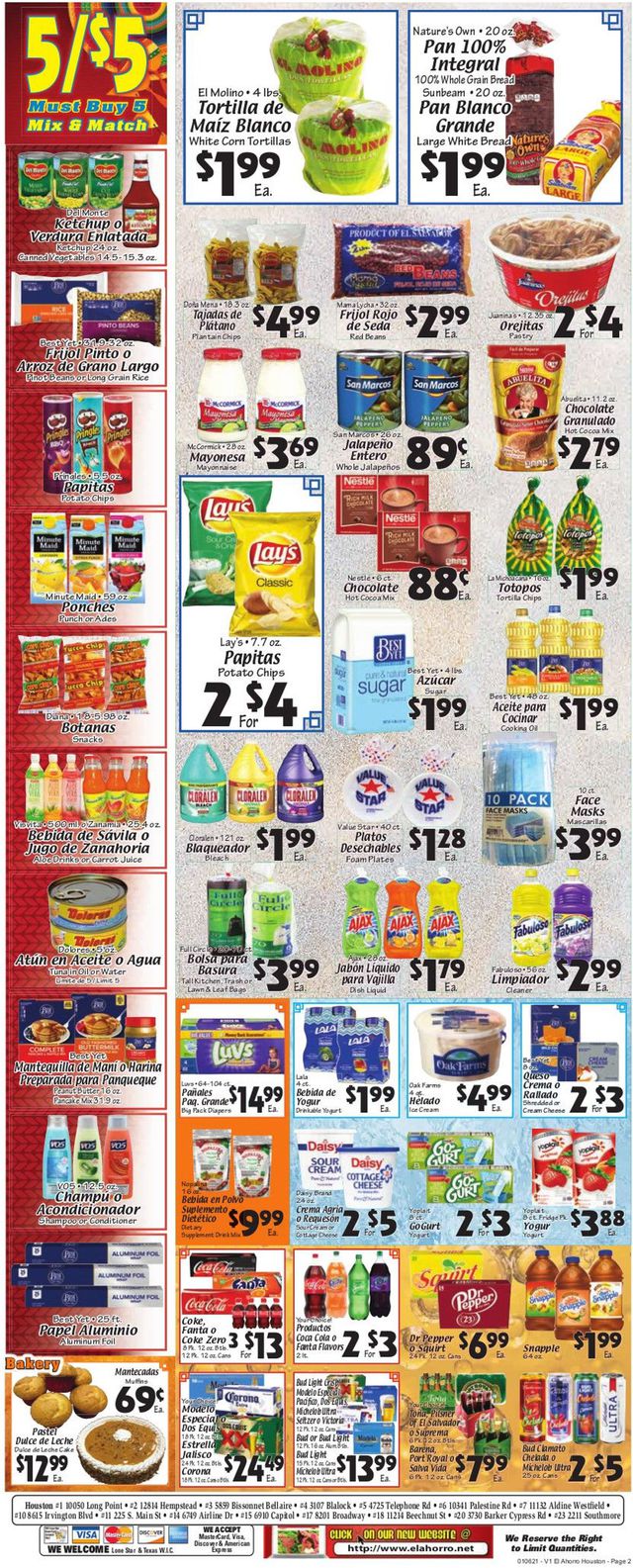 El Ahorro Supermarket Ad from 01/06/2021
