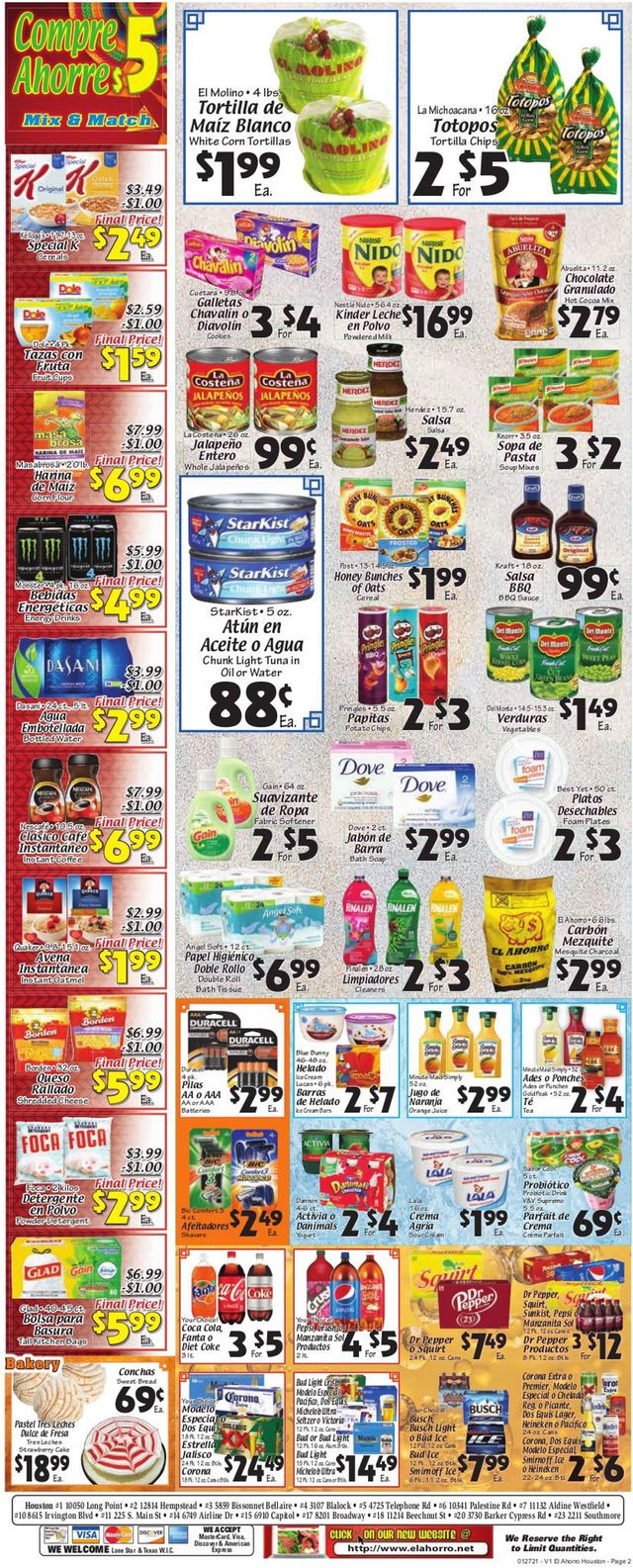 El Ahorro Supermarket Ad from 01/27/2021