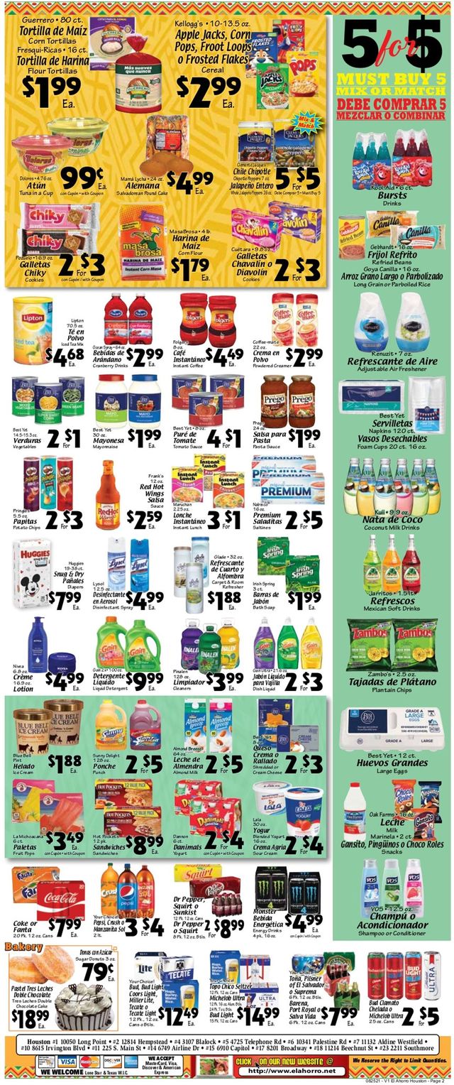 El Ahorro Supermarket Ad from 08/25/2021
