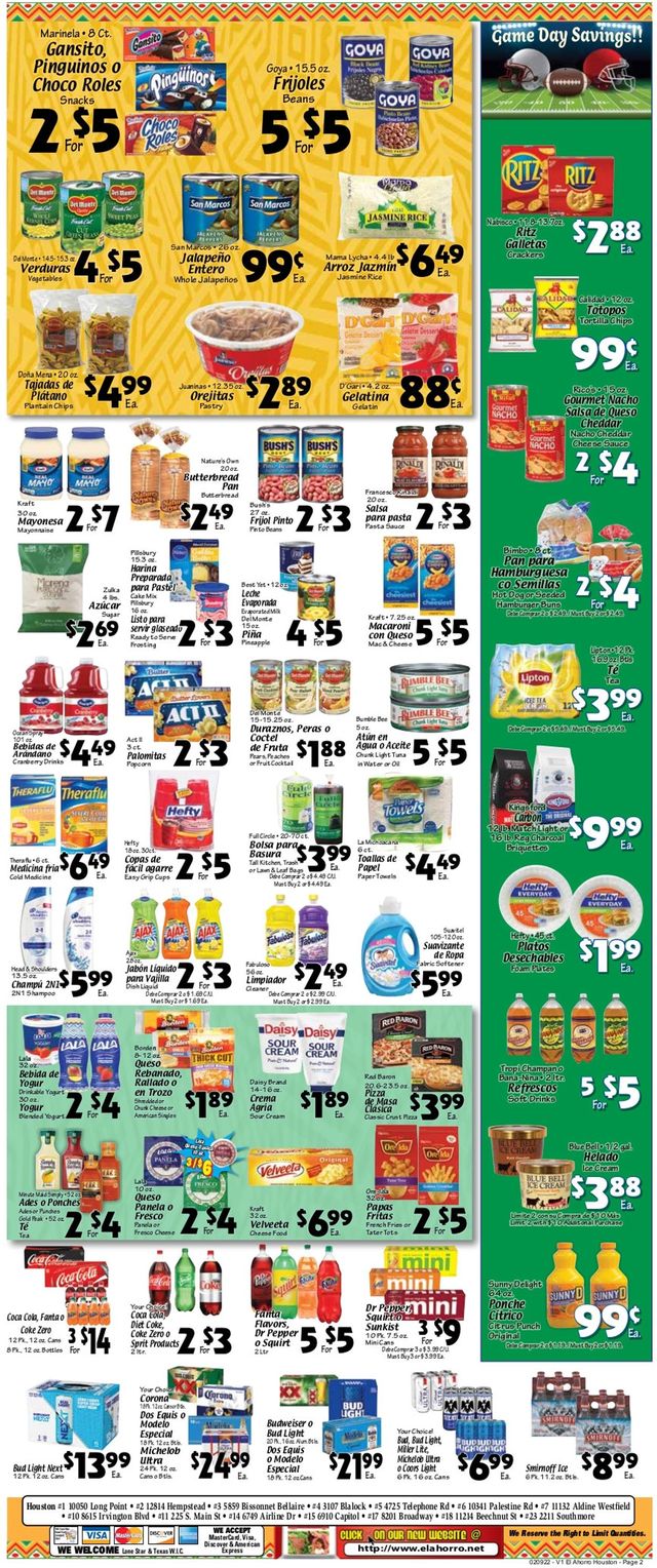 El Ahorro Supermarket Ad from 02/09/2022