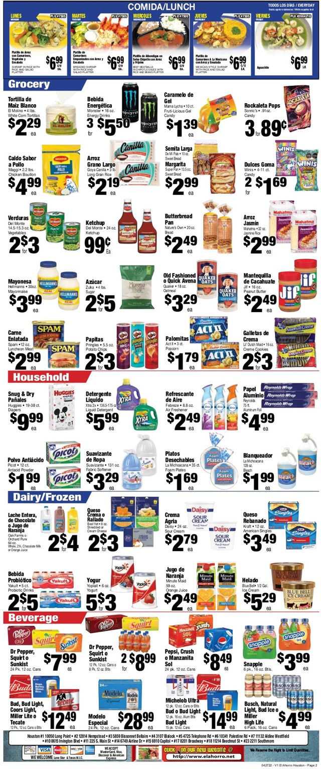 El Ahorro Supermarket Ad from 04/27/2022