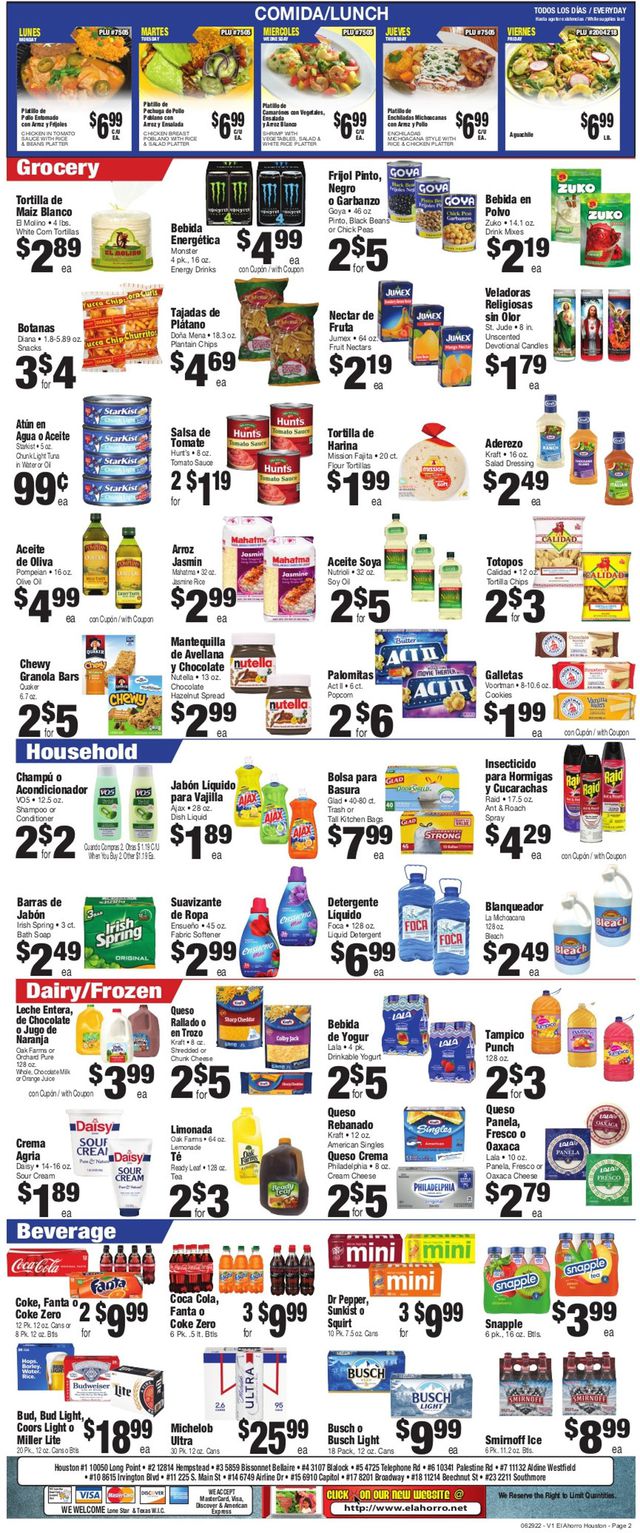 El Ahorro Supermarket Ad from 06/29/2022