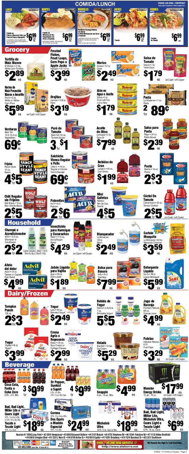 El Ahorro Supermarket Ad from 07/20/2022
