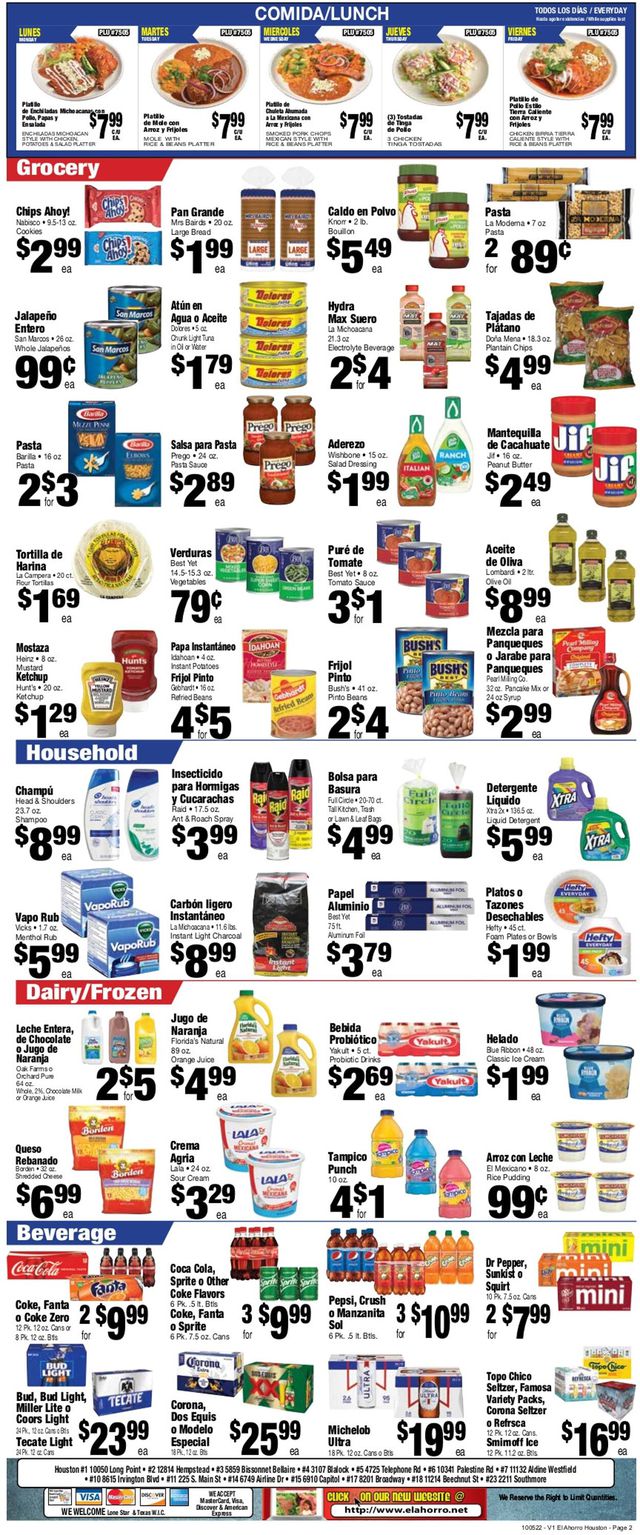 El Ahorro Supermarket Ad from 10/05/2022