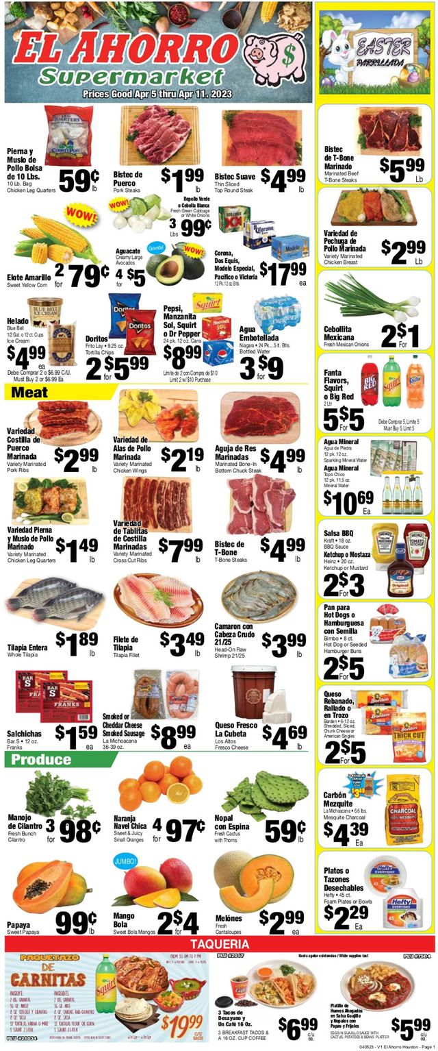 El Ahorro Supermarket Ad from 04/05/2023