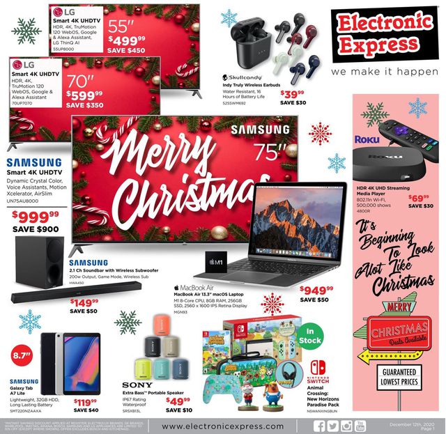 Electronic Express Ad from 12/12/2021