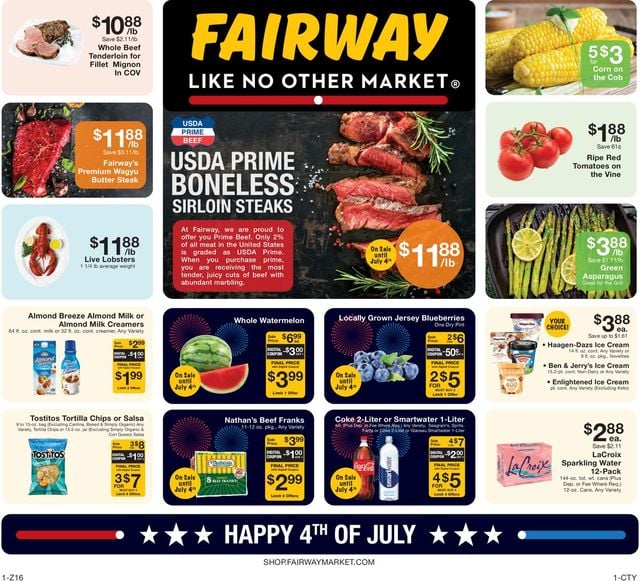 Fairway Market Ad from 07/02/2021