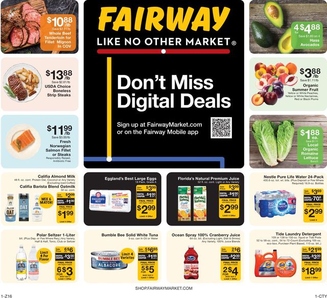Fairway Market Ad from 07/09/2021