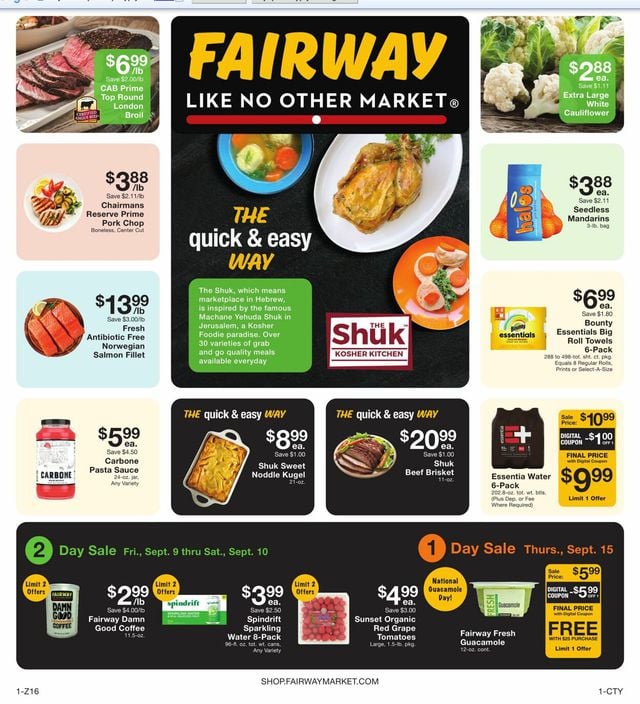 Fairway Market Ad from 09/16/2022