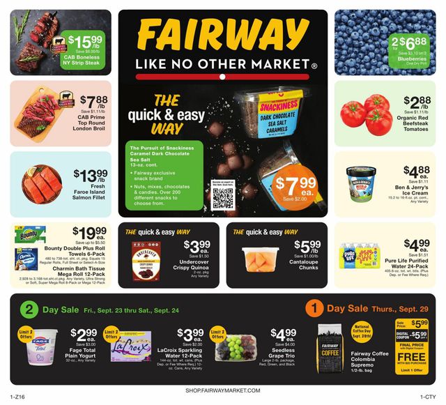 Fairway Market Ad from 09/23/2022
