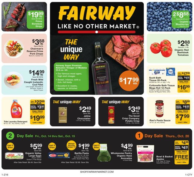 Fairway Market Ad from 10/14/2022