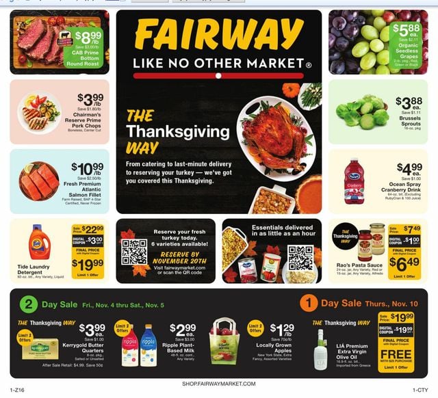 Fairway Market Ad from 11/11/2022