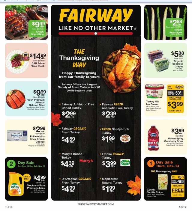 Fairway Market Ad from 11/25/2022