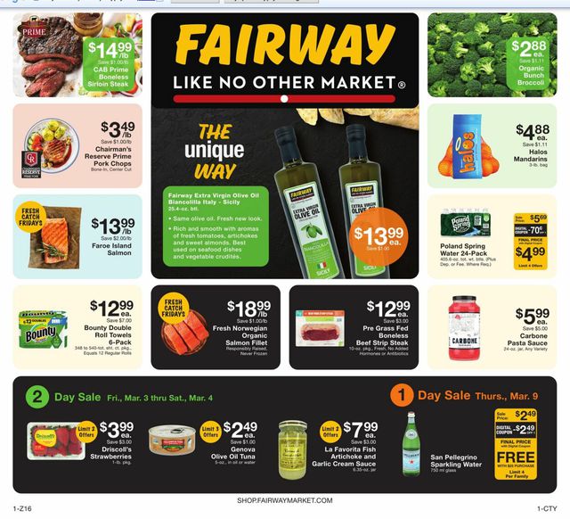 Fairway Market Ad from 03/10/2023