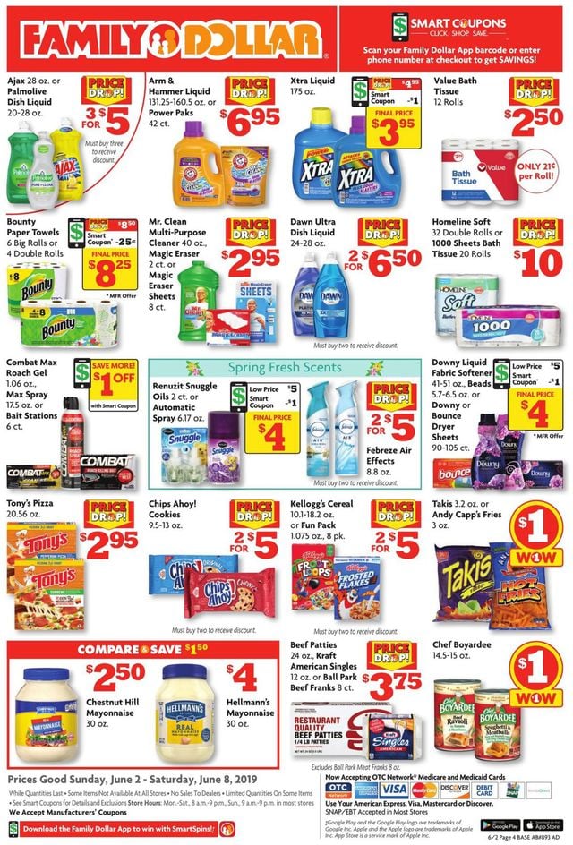 Family Dollar Ad from 06/02/2019