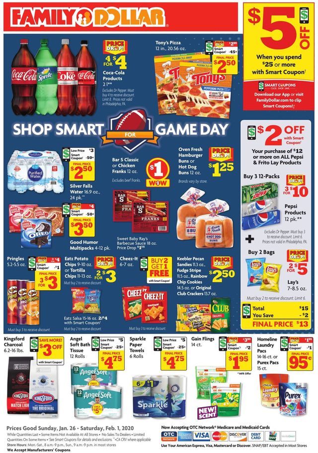 Family Dollar Ad from 01/26/2020