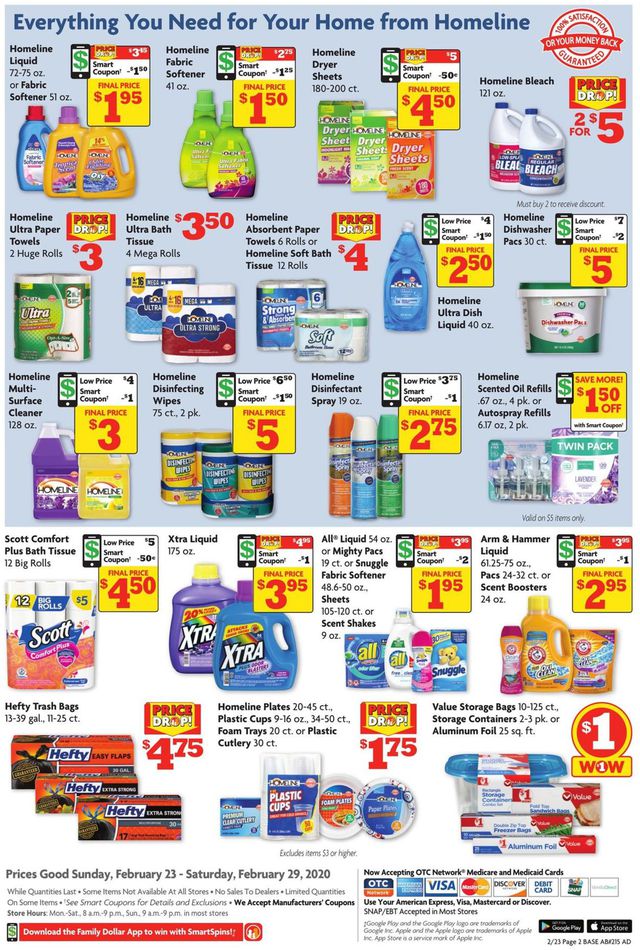 Family Dollar Ad from 02/27/2020