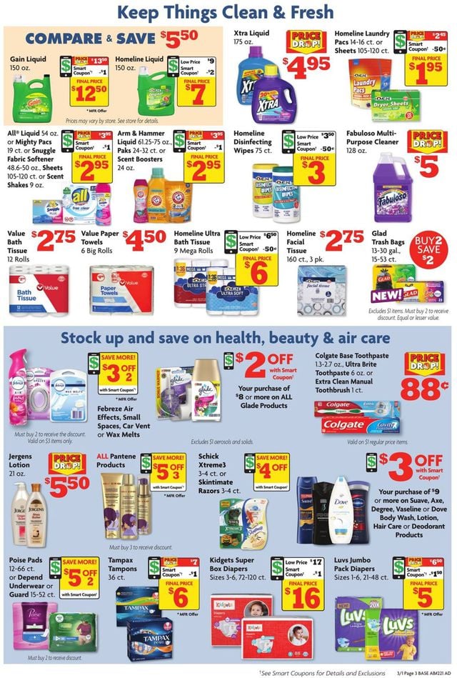 Family Dollar Ad from 03/01/2020