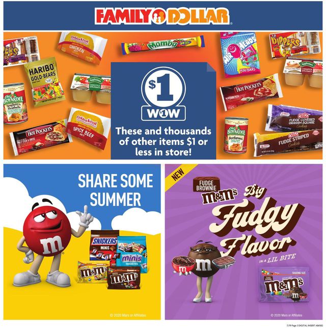 Family Dollar Ad from 07/19/2020
