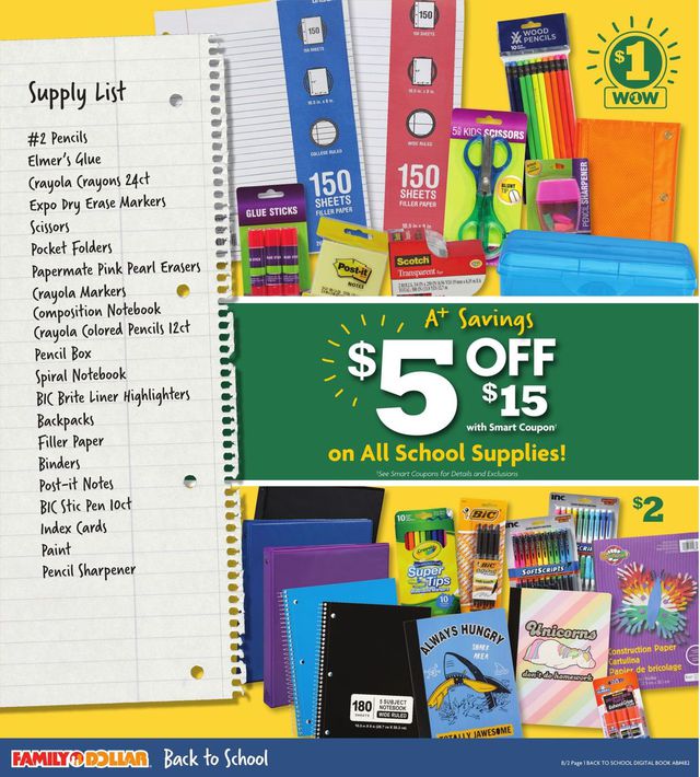 Family Dollar Ad from 08/02/2020