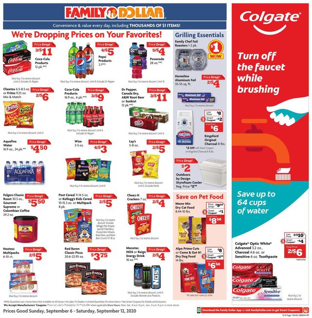 Family Dollar Ad from 09/06/2020