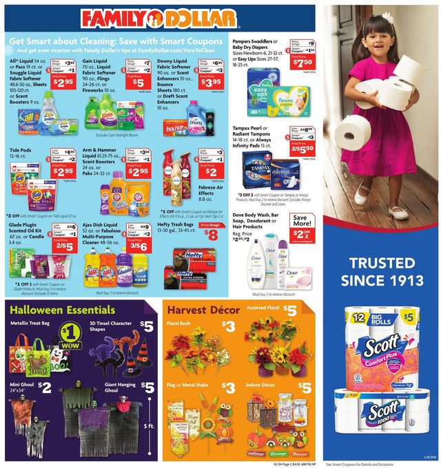 Family Dollar Ad from 10/04/2020
