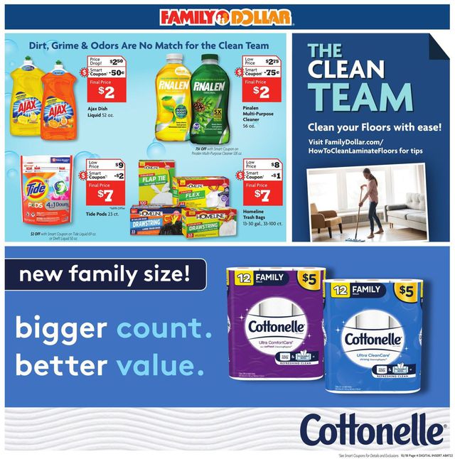 Family Dollar Ad from 10/18/2020