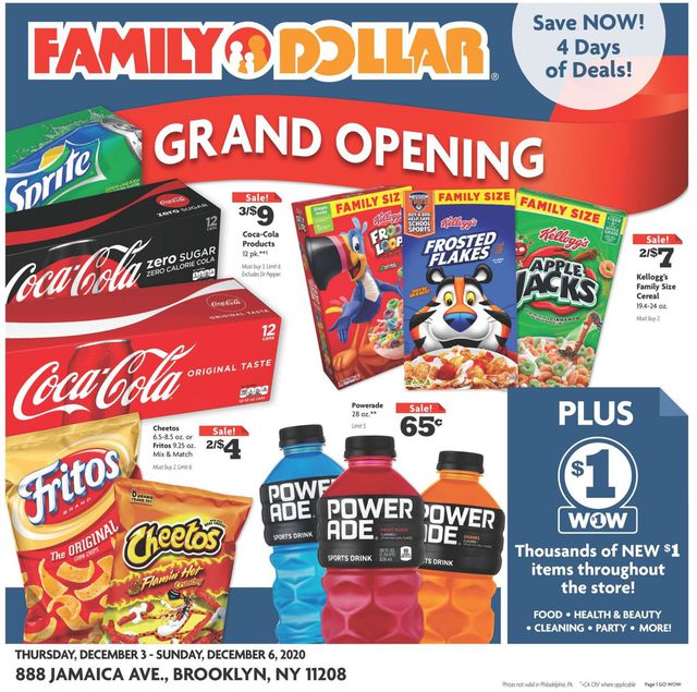 Family Dollar Ad from 12/03/2020