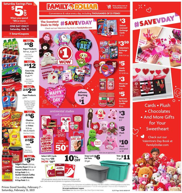 Family Dollar Ad from 02/07/2021