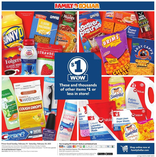 Family Dollar Ad from 02/14/2021
