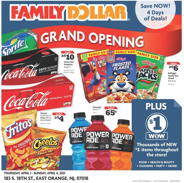 Family Dollar Ad from 04/01/2021