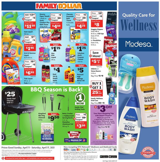 Family Dollar Ad from 04/11/2021