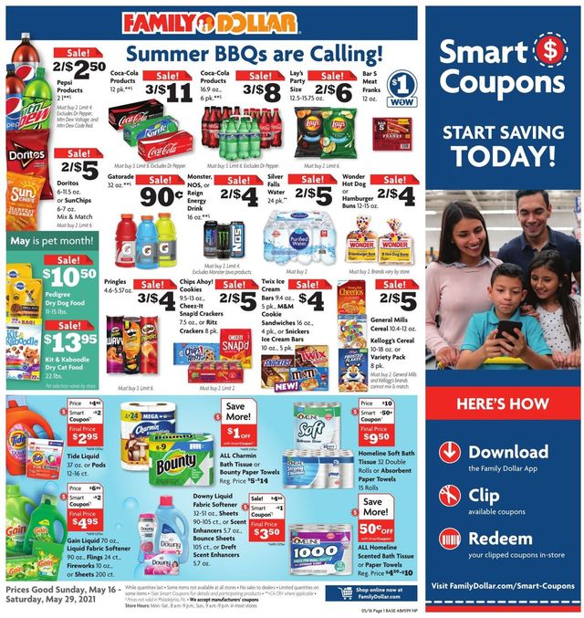 Family Dollar Ad from 05/16/2021