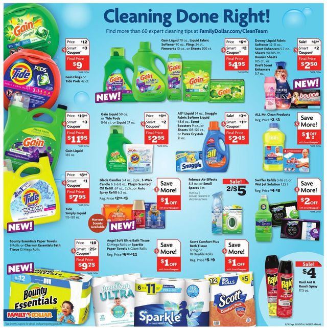 Family Dollar Ad from 08/09/2021