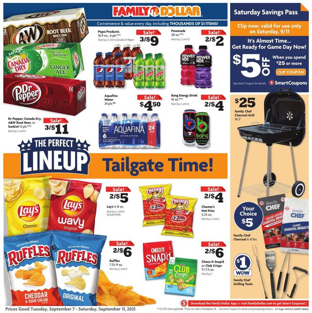 Family Dollar Ad from 09/07/2021