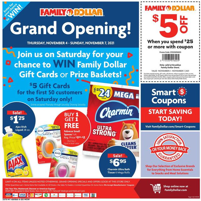 Family Dollar Ad from 11/04/2021