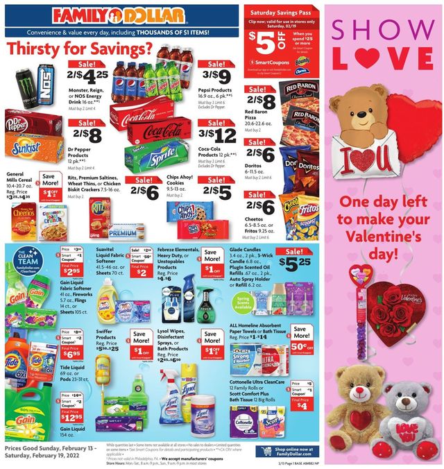 Family Dollar Ad from 02/13/2022