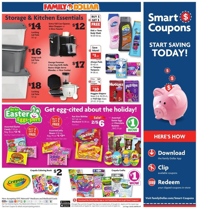 Family Dollar Ad from 03/06/2022