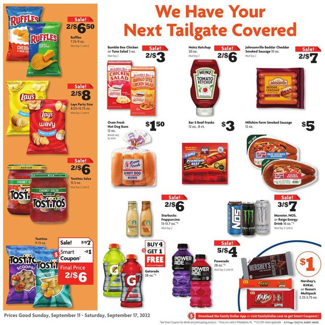 Family Dollar Ad from 09/11/2022