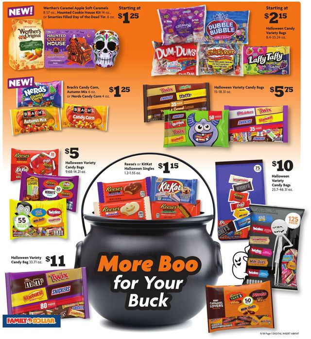 Family Dollar Ad from 09/18/2022