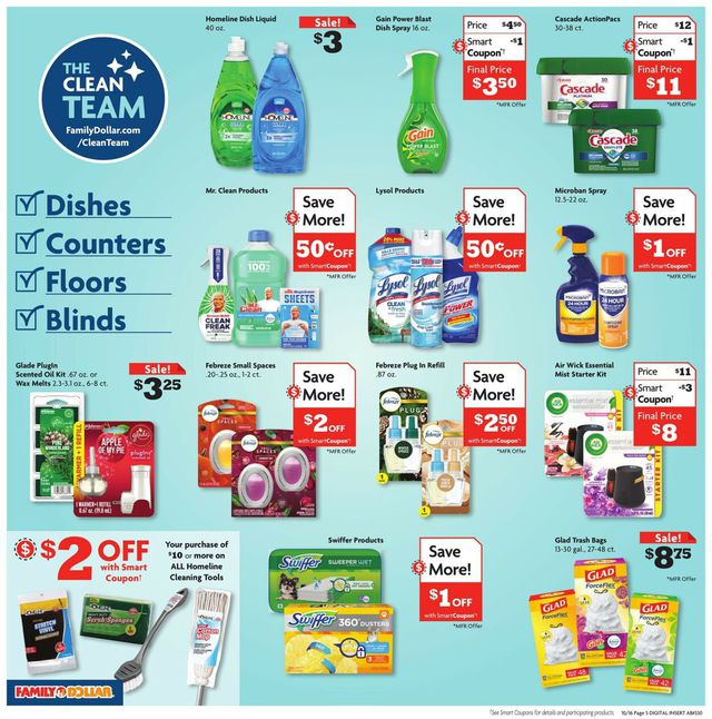 Family Dollar Ad from 10/16/2022