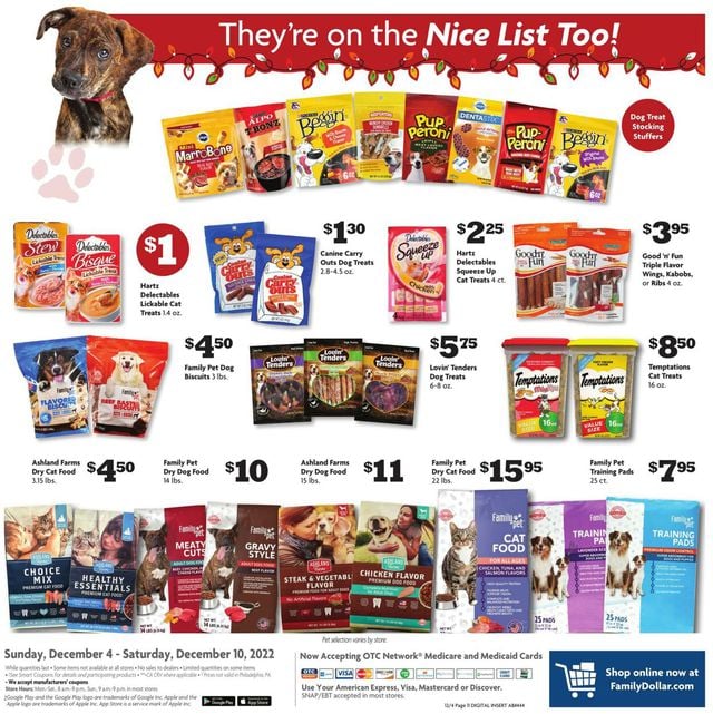Family Dollar Ad from 12/04/2022