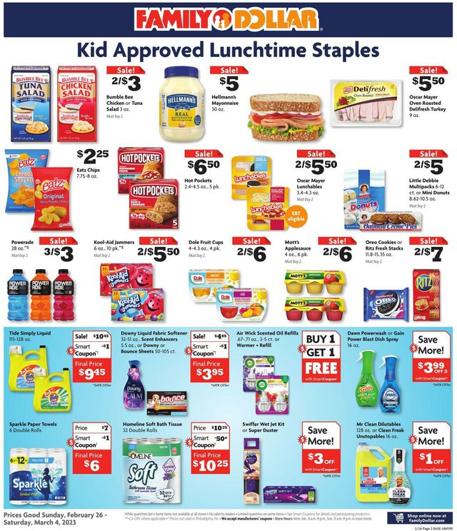 Family Dollar Ad from 02/26/2023