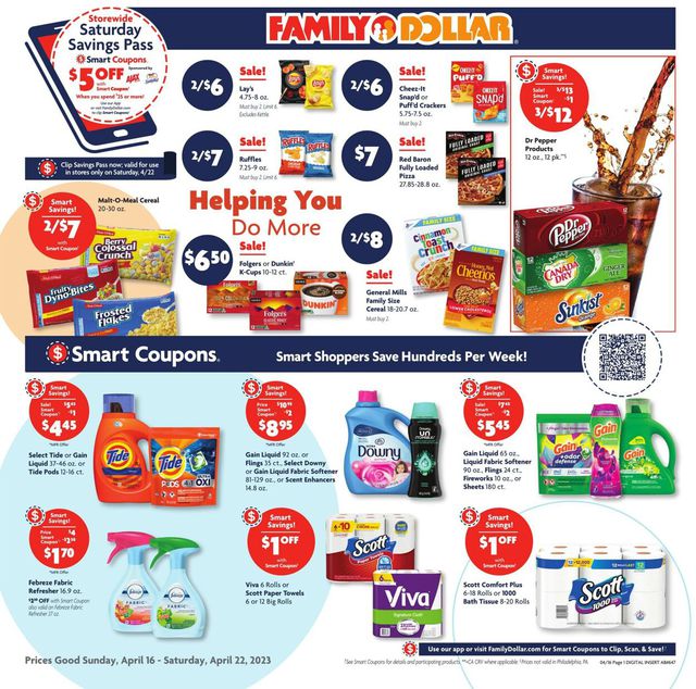 Family Dollar Ad from 04/16/2023