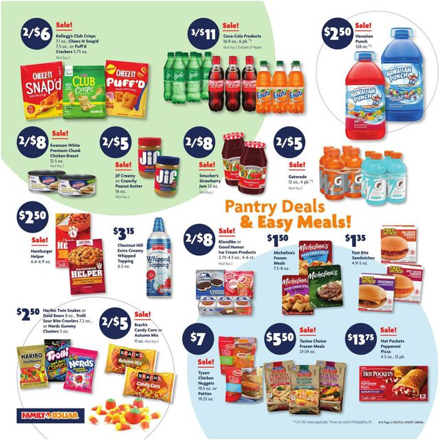 Family Dollar Ad from 08/06/2023