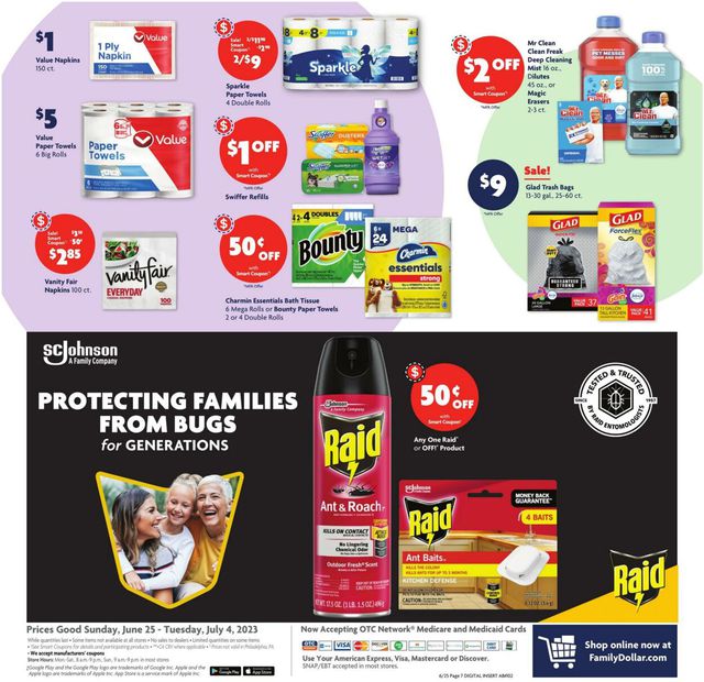 Family Dollar Ad from 06/25/2023