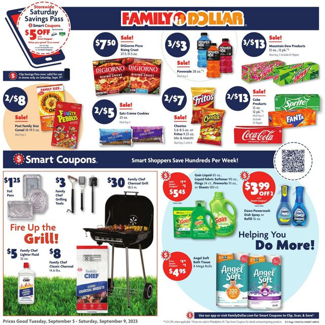 Family Dollar Ad from 09/05/2023